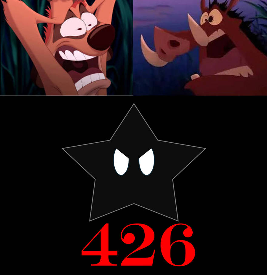 Timon and Pumbaa Scream at Unlucky 426 by EdwinVazquez23 on DeviantArt