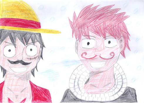 Luffy and Natsu