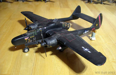 'Times' a Wastin' P-61 Black Widow Night Fighter by SurfTiki