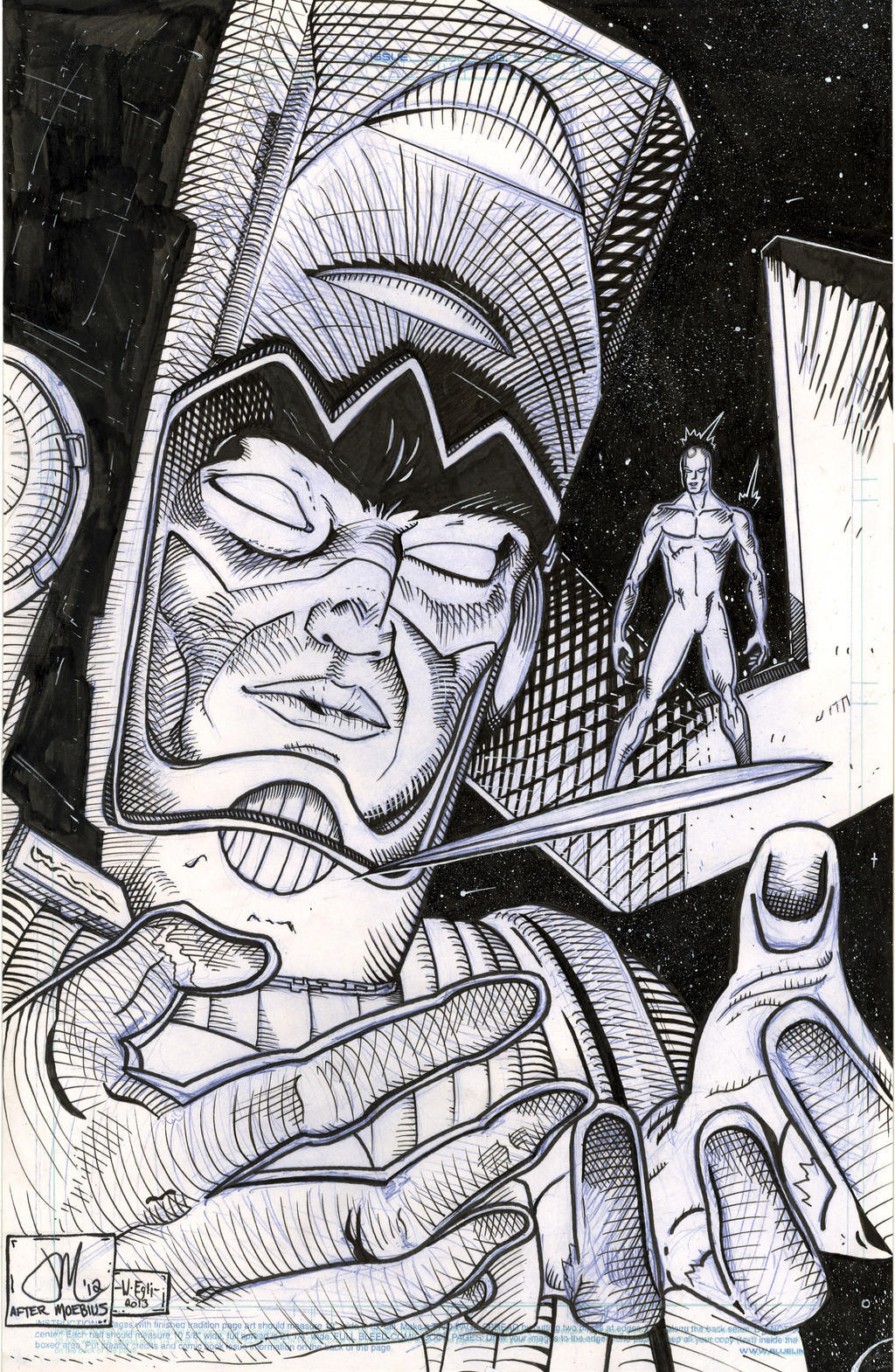 Silver Surfer Recreation - Lassner - Egli - Inks