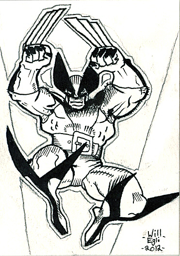 Wolverine Sketch card ACEO