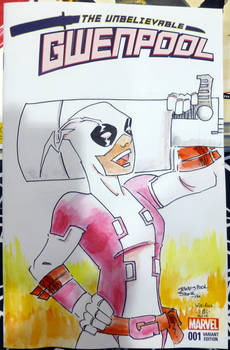 Gwenpool Sketch Cover - Stone - Egli - Colors