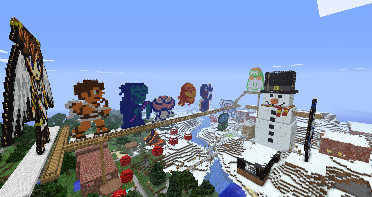 More of my creations in Minecraft: 1