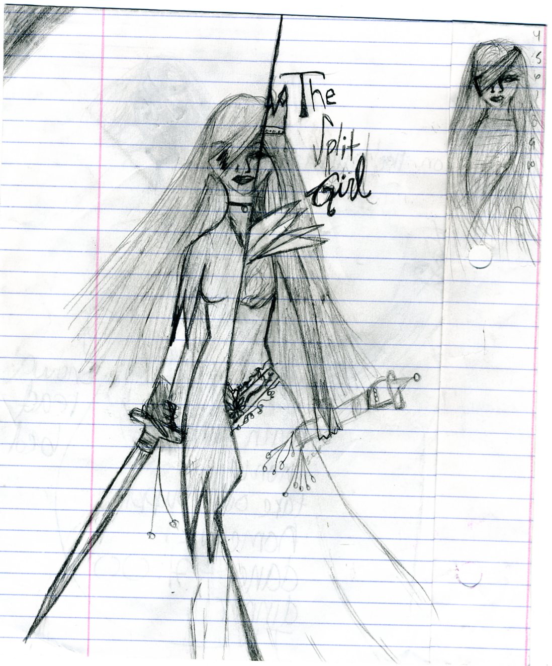 The split girl by oddrikku12 on DeviantArt
