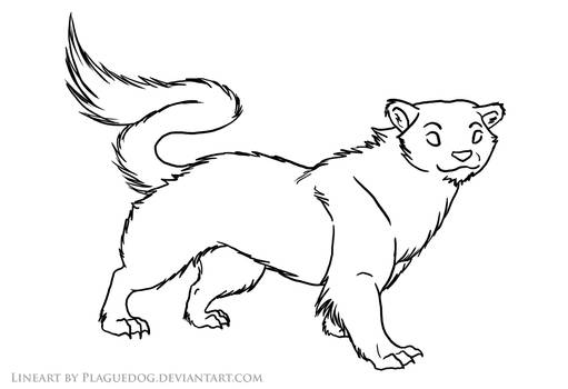 Stoat Lineart