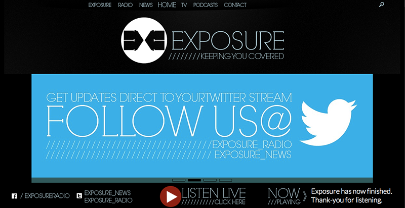 Exposure Radio Website