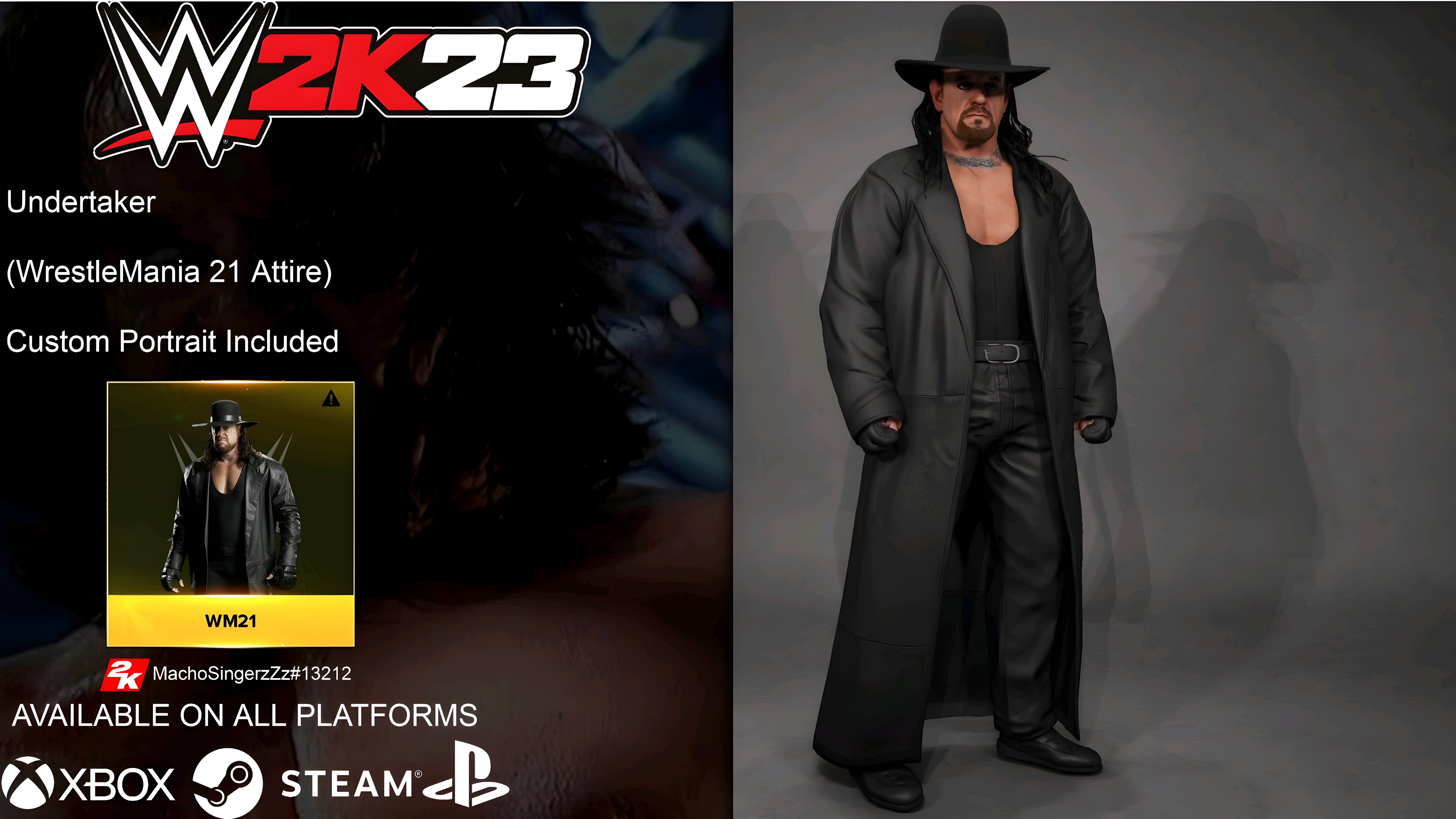 The Undertaker  WWE 2K22 Roster