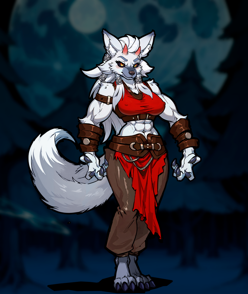 Nuree Werewolf form Outfit (Commission) by Genpic on DeviantArt