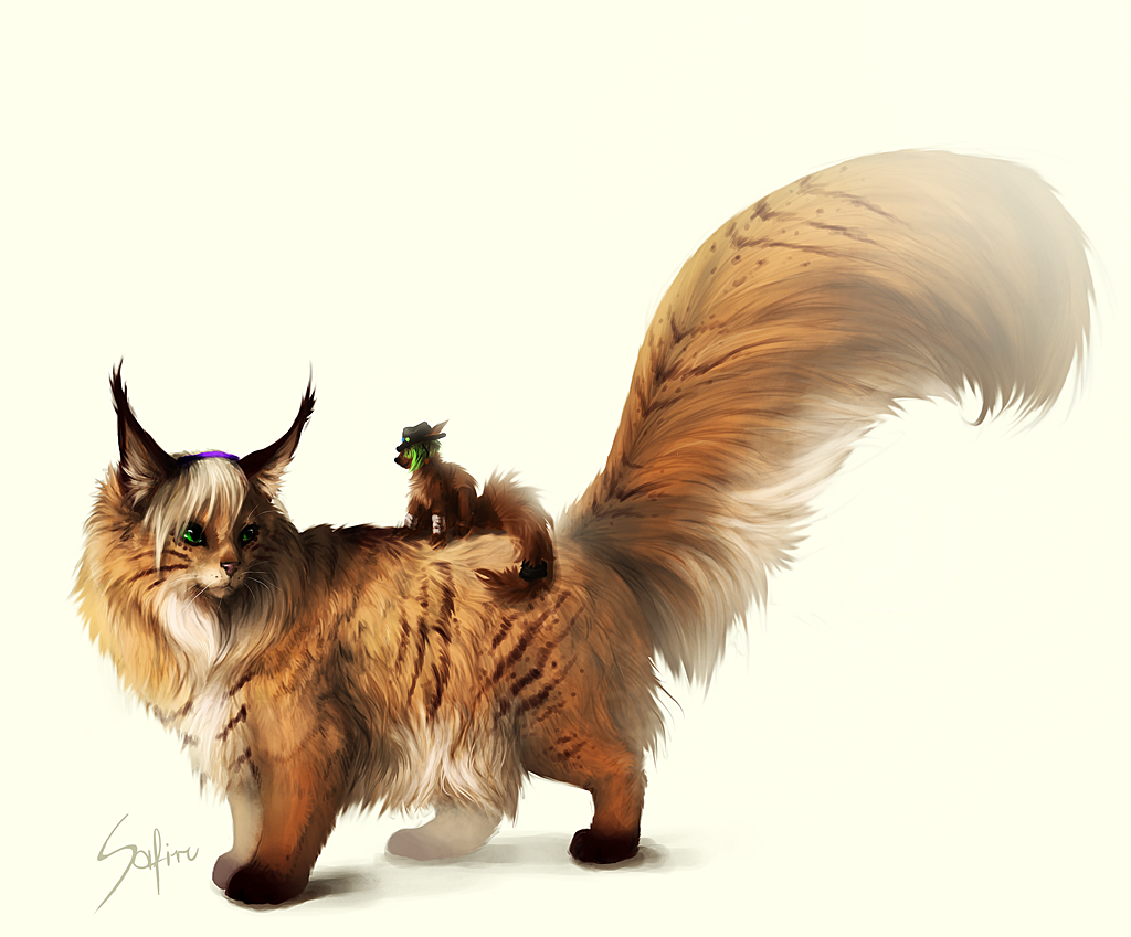 Fluffy tail.