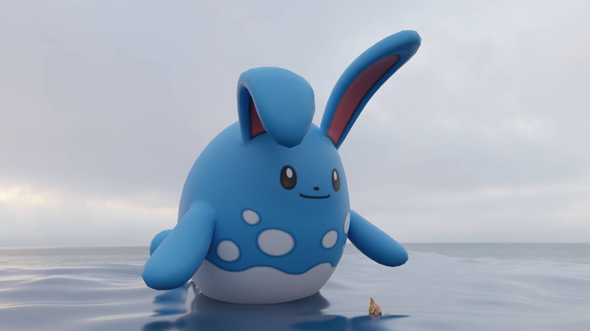 Bigger azumarill by boolerex on DeviantArt