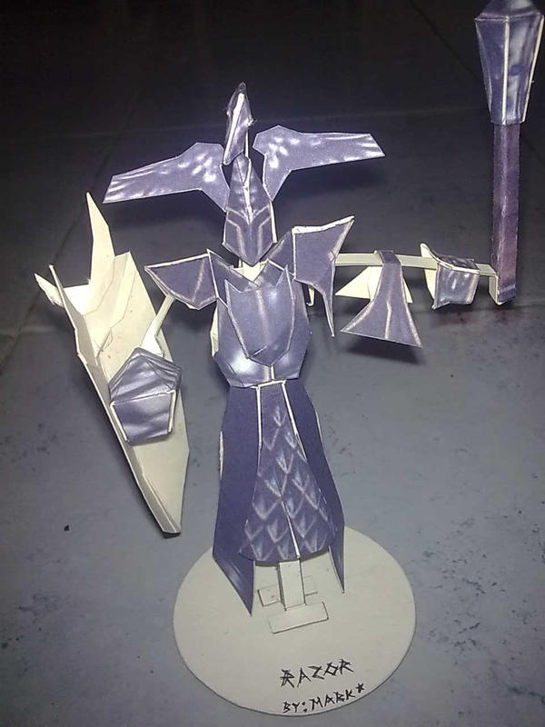 Dota Razor papercraft Finished by blackrockmark on DeviantArt