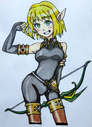 Lampshade Drawing #54 - Evangelyne