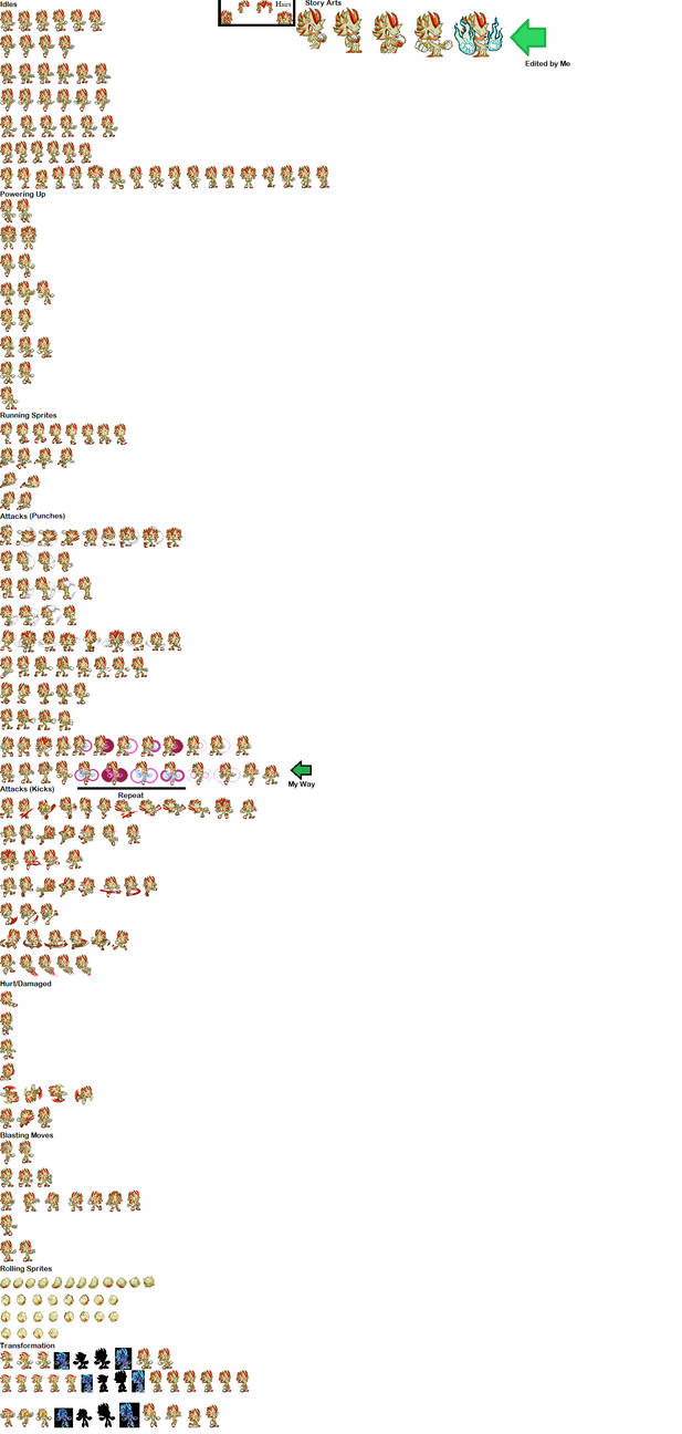 Super Shadow 2 Sprite Sheet by xXSpriterZexXx on DeviantArt