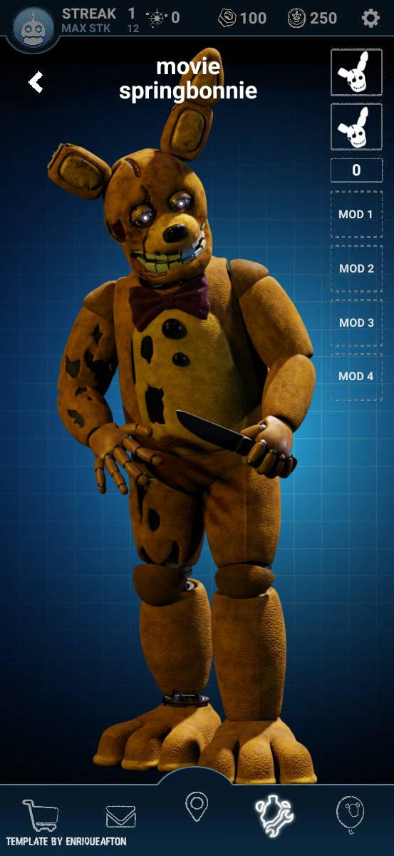 FNAF ar concepts: movie springbonnie by astro2not on DeviantArt