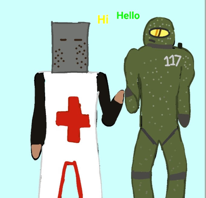 Father meets Master Cheif by SpecialHeartdrawzz on DeviantArt
