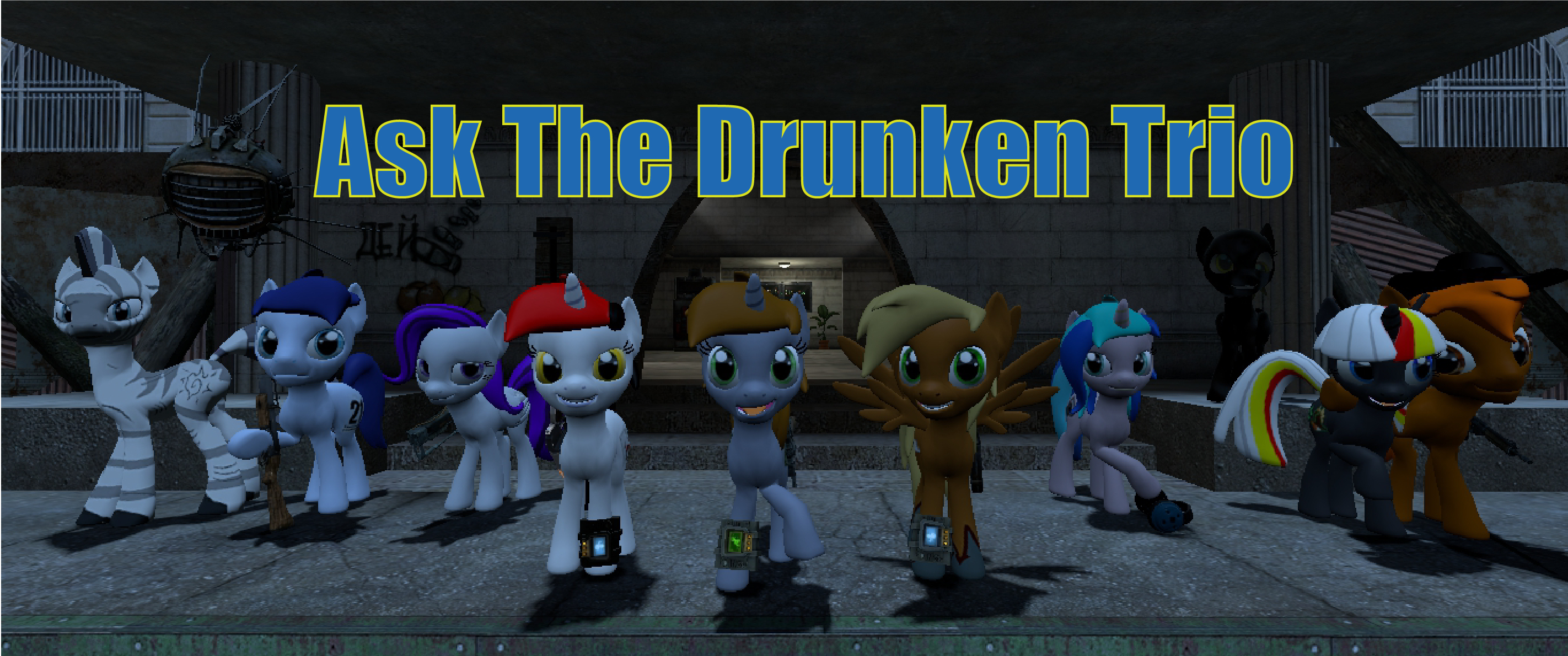 New AsktheDrunkenTrio Tumblr banner.