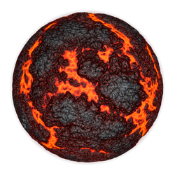 Scorching Hot Planet | Transparent Space Stock
