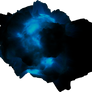 Asteroid Meteor Dark blue glow | Space SciFi Stock
