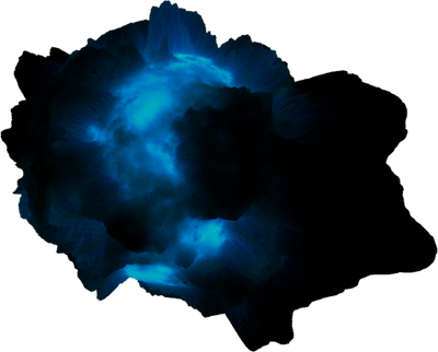 Asteroid Meteor Dark blue glow | Space SciFi Stock