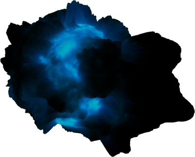 Asteroid Meteor Dark blue glow | Space SciFi Stock by LapisDemon