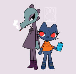 Night in the Woods - Mae and Bea