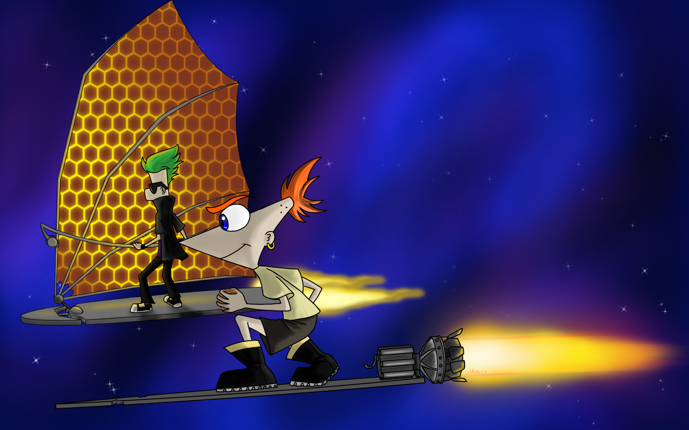 Treasure planet And Pn F crossover