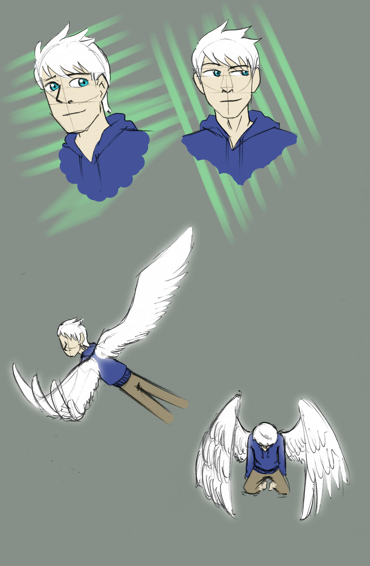 Jack Frost Sketches W. Wings