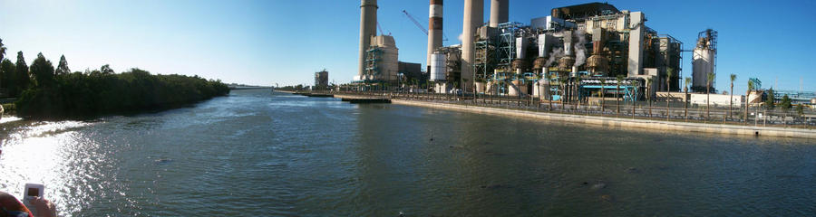 Tampa Power Plant Panorama