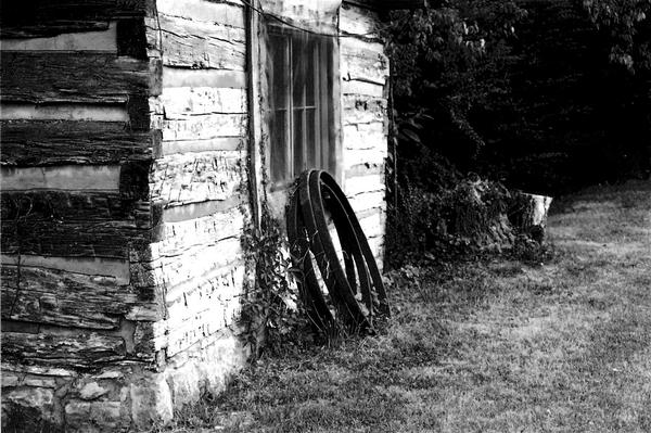 Side of Barn with Wagon Rings