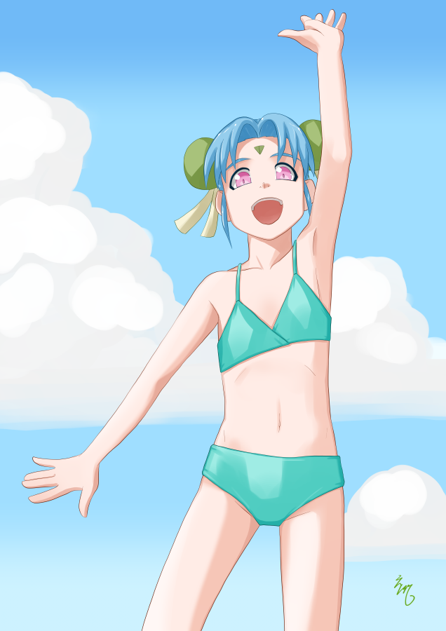 Bellydance fantasy fetish Sasami in a bikini