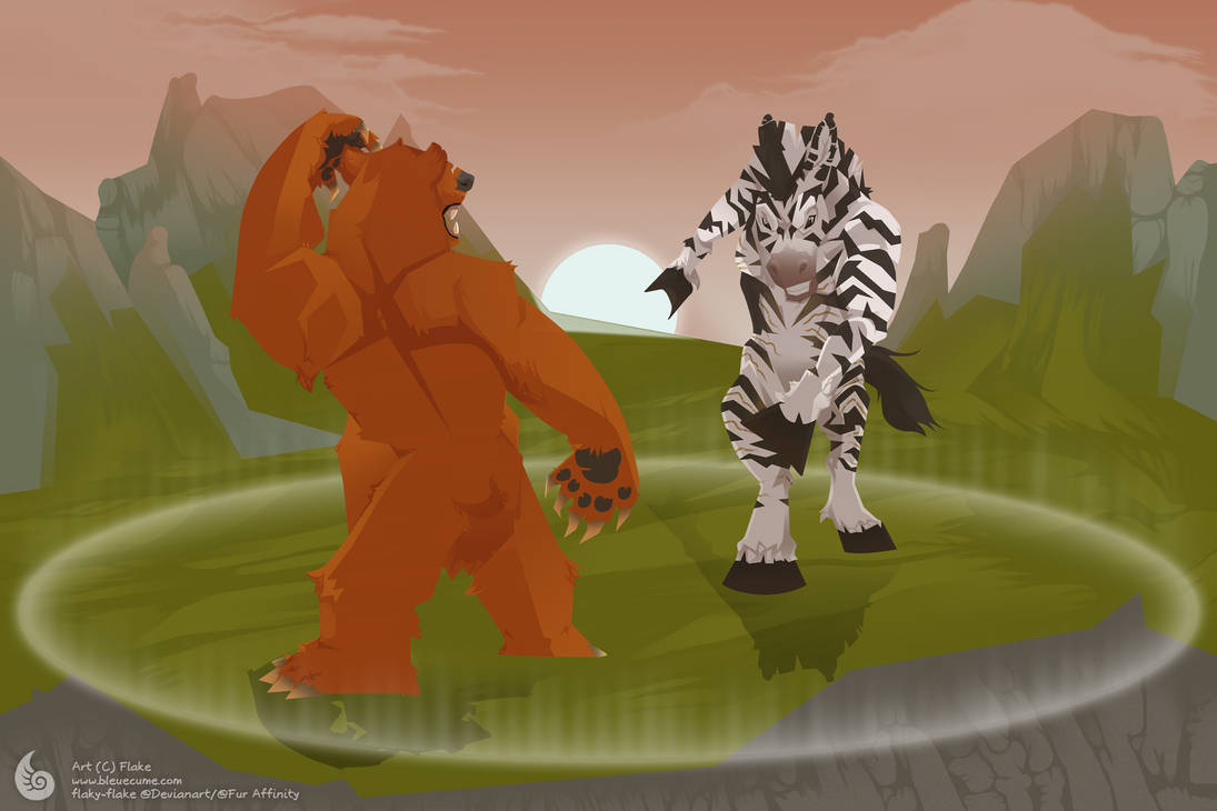 Creature Big Fight by flaky-flake