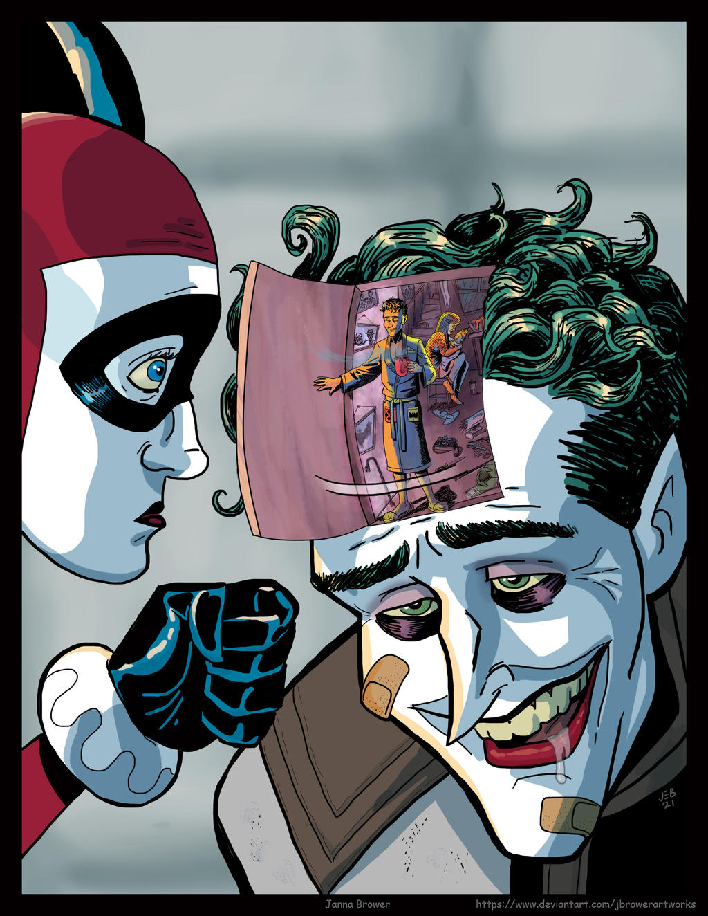 Knock Knock (2 of 3) (Joker, Harley) by JBrowerArtworks on DeviantArt