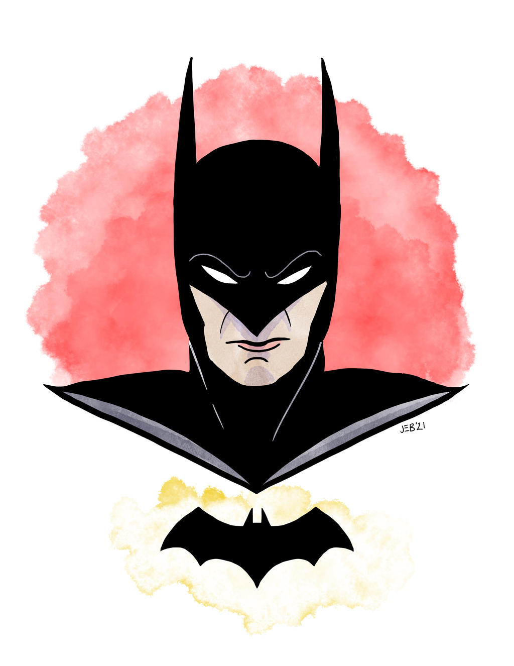 Batman Portrait Simple Batman Portrait by JBrowerArtworks on DeviantArt
