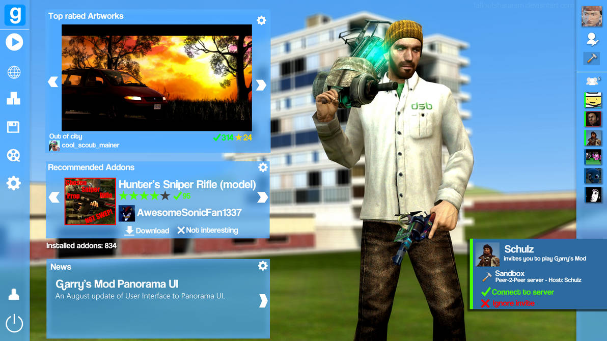 Panorama User Interface (Garry's Mod) by falloutshararam on DeviantArt
