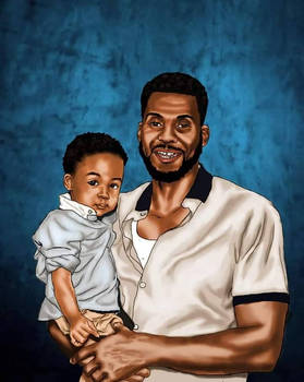 Father and Son Portrait