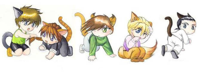 GW Neko Boys by kyubichan