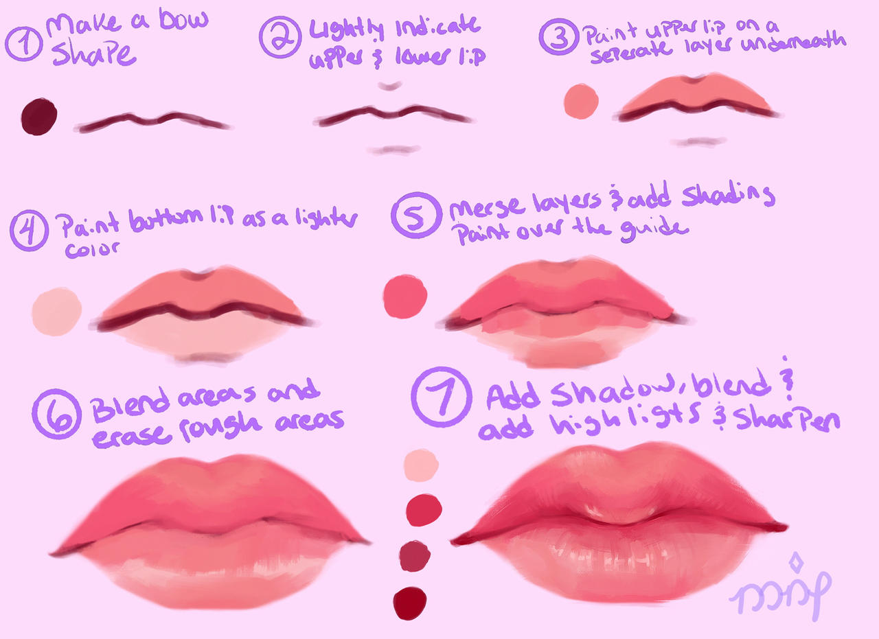 Jay Lips Tutorial Lips Tutorial by mercynashay on DeviantArt