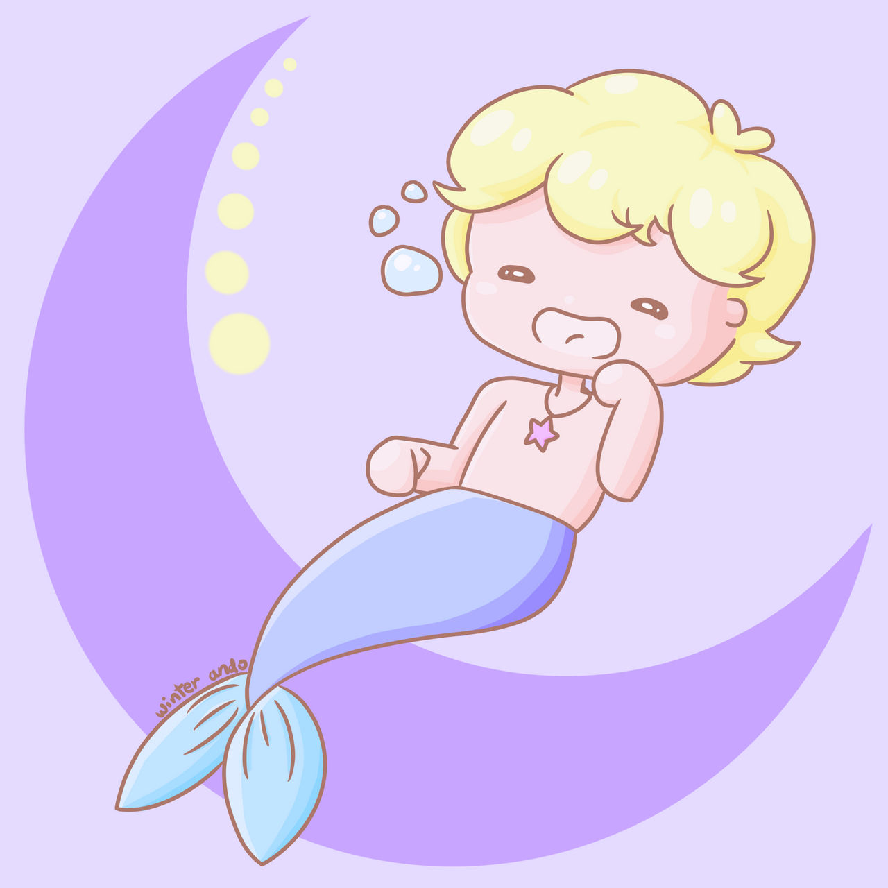 Sleepy Merboy by winterando on DeviantArt