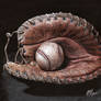 Catchers Mitt and Ball