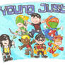 Young Justice as Tiny Titans Tumbler Art