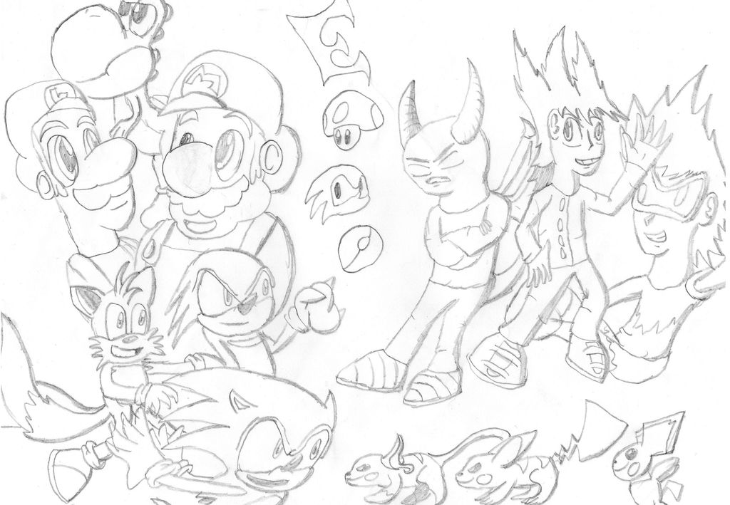 Mario, Sonic, Pokemon and Epico by OfficialEpico on DeviantArt