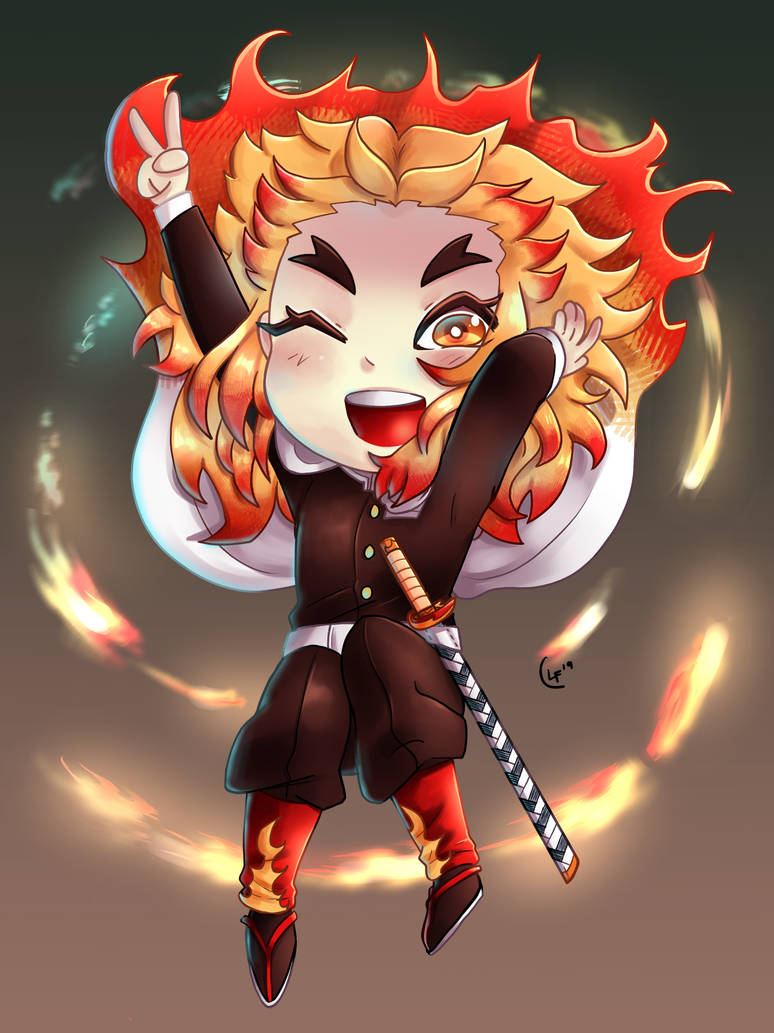 Chibi Rengoku Dumb Rengoku Chibi by LunarFaith on DeviantArt