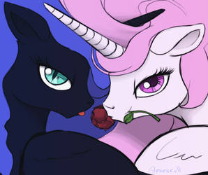 Thank yous - Princess Celestia and Nightmare Moon