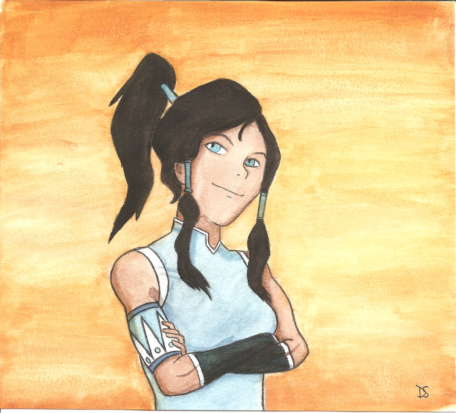 Korra Watercolor Painting