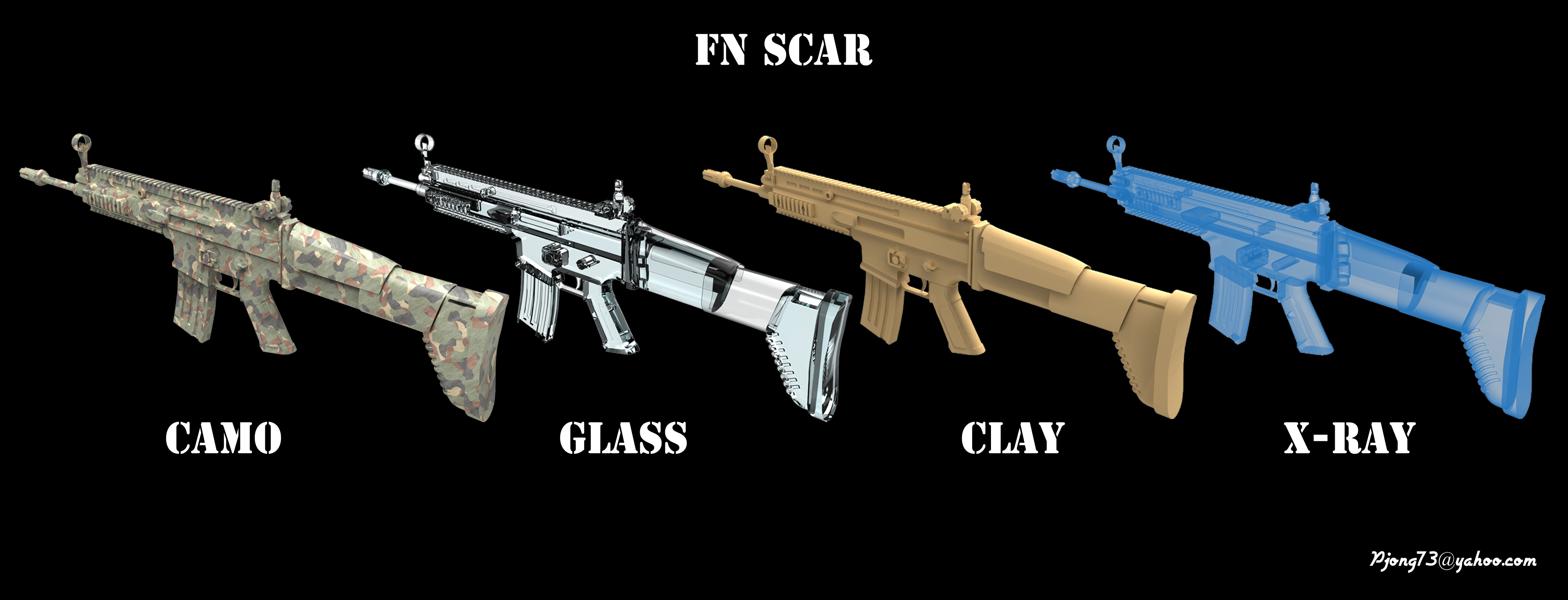 FN SCAR Renders by Pidiong on DeviantArt