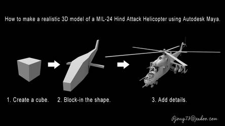 Modeling a realistic attack helicopter.