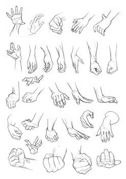 Sketchbook studies: Hands