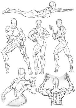 photo Muscular Women Drawing Reference dastierlockjaw hobbyist digital