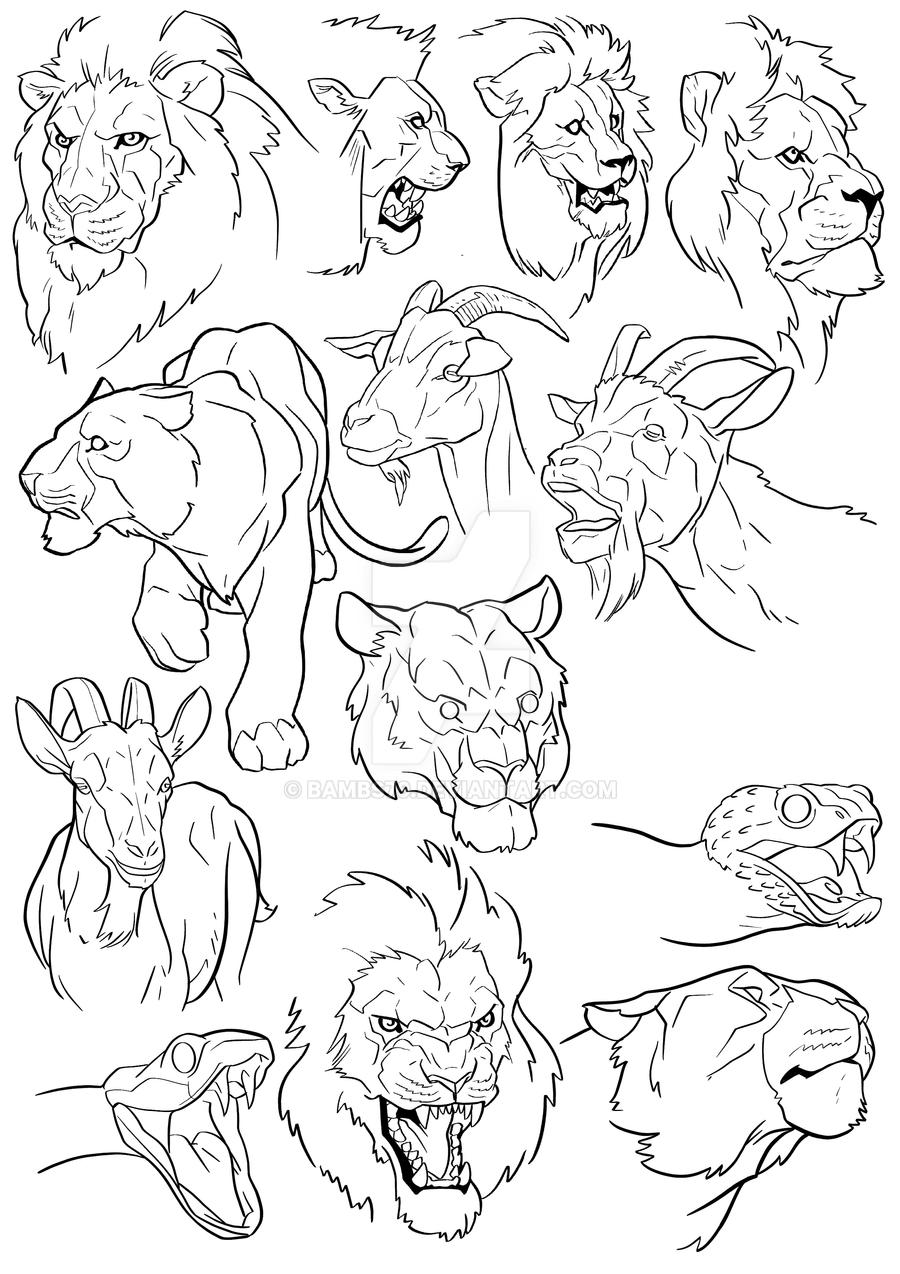 Lions, Tigers, Goats Snakes by Bambs79 on DeviantArt