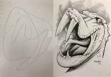 Scribble Game - Sabre Toothed Dragonasaur